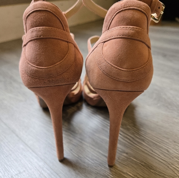 Michael Kors Sandra Suede Platform Sandal, Terra Color, Size 11 - Picture 7 of 10